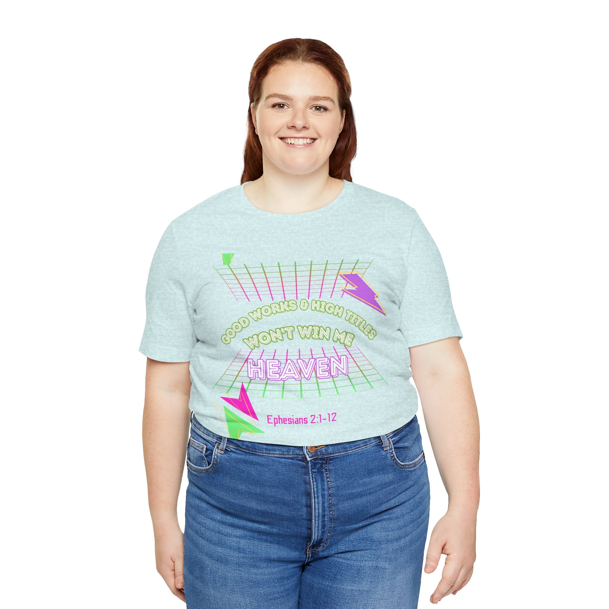 Woman's "Good works" Retro Tee— Ephesians 2:1-12 Retro Christian T-Shirt