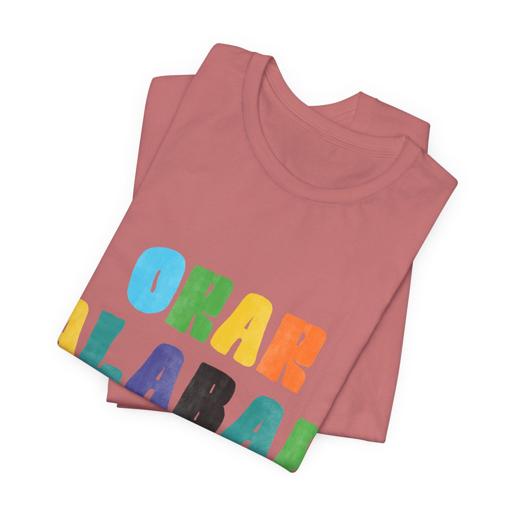 Men's Bilingual "Orar Alabar Repeat" T-Shirt – Camisa de hombres Bilingüe