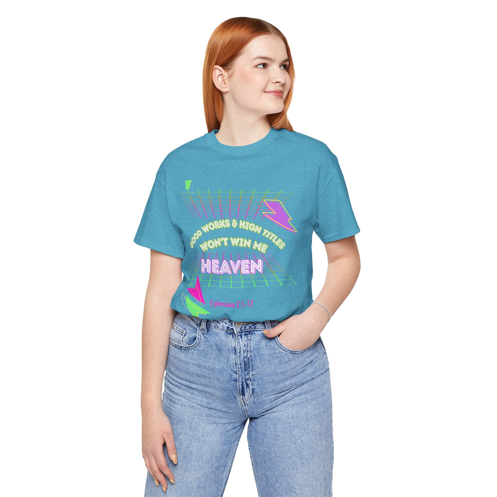 Woman's "Good works" Retro Tee— Ephesians 2:1-12 Retro Christian T-Shirt