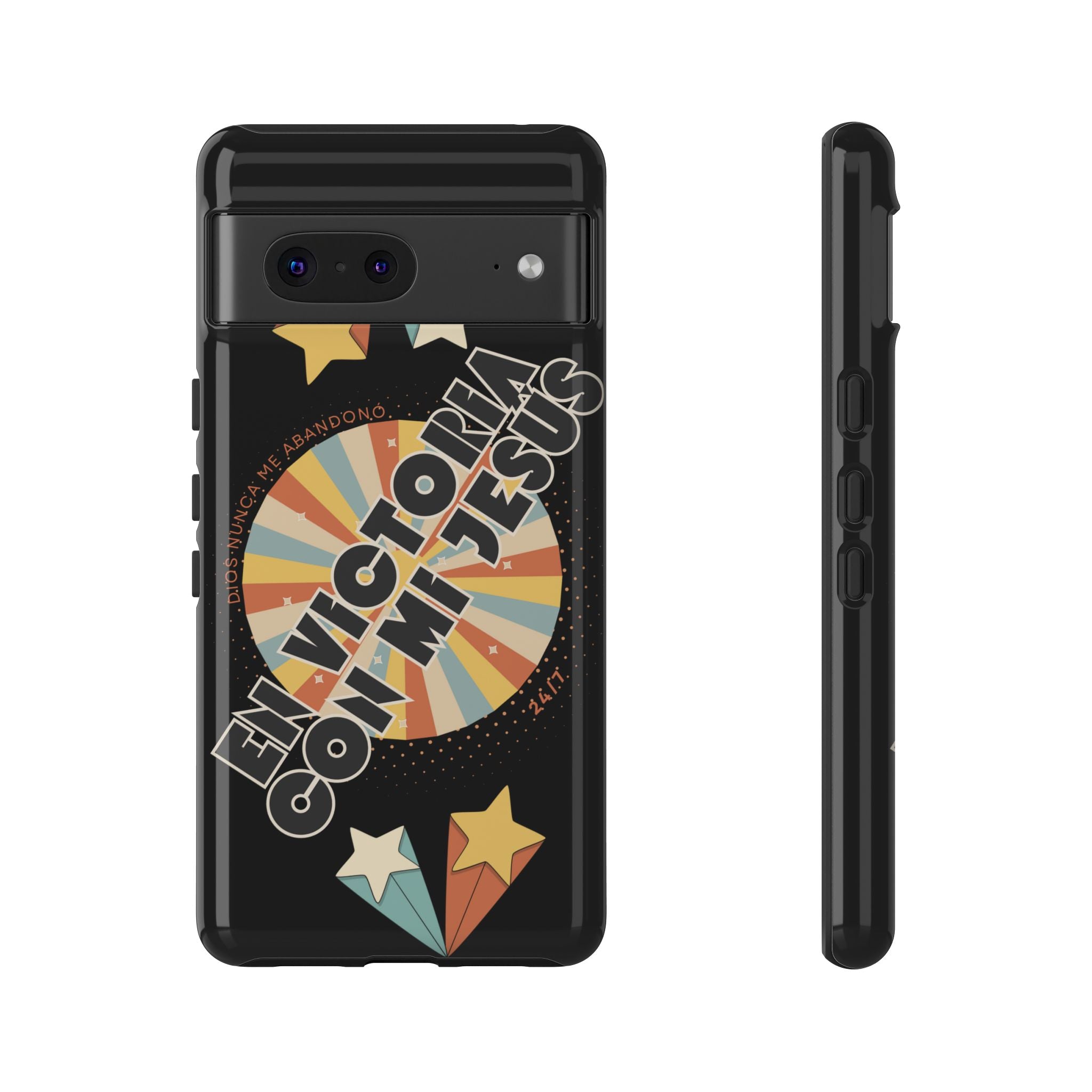 'En Victoria Con Jesús' Retro Protección de telefono