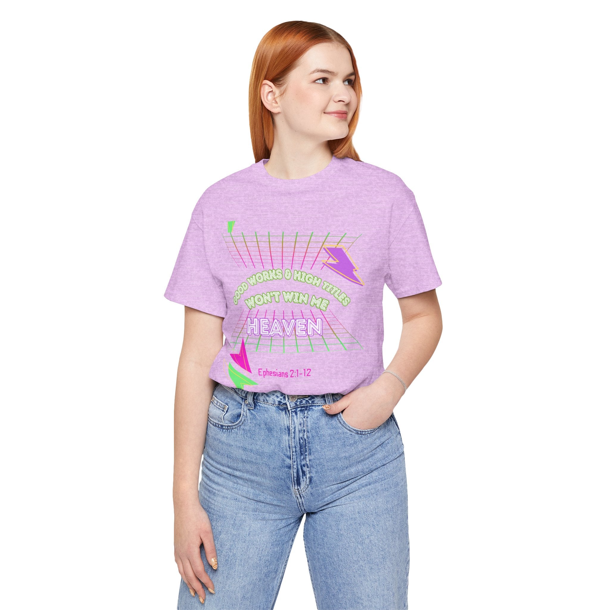 Woman's "Good works" Retro Tee— Ephesians 2:1-12 Retro Christian T-Shirt