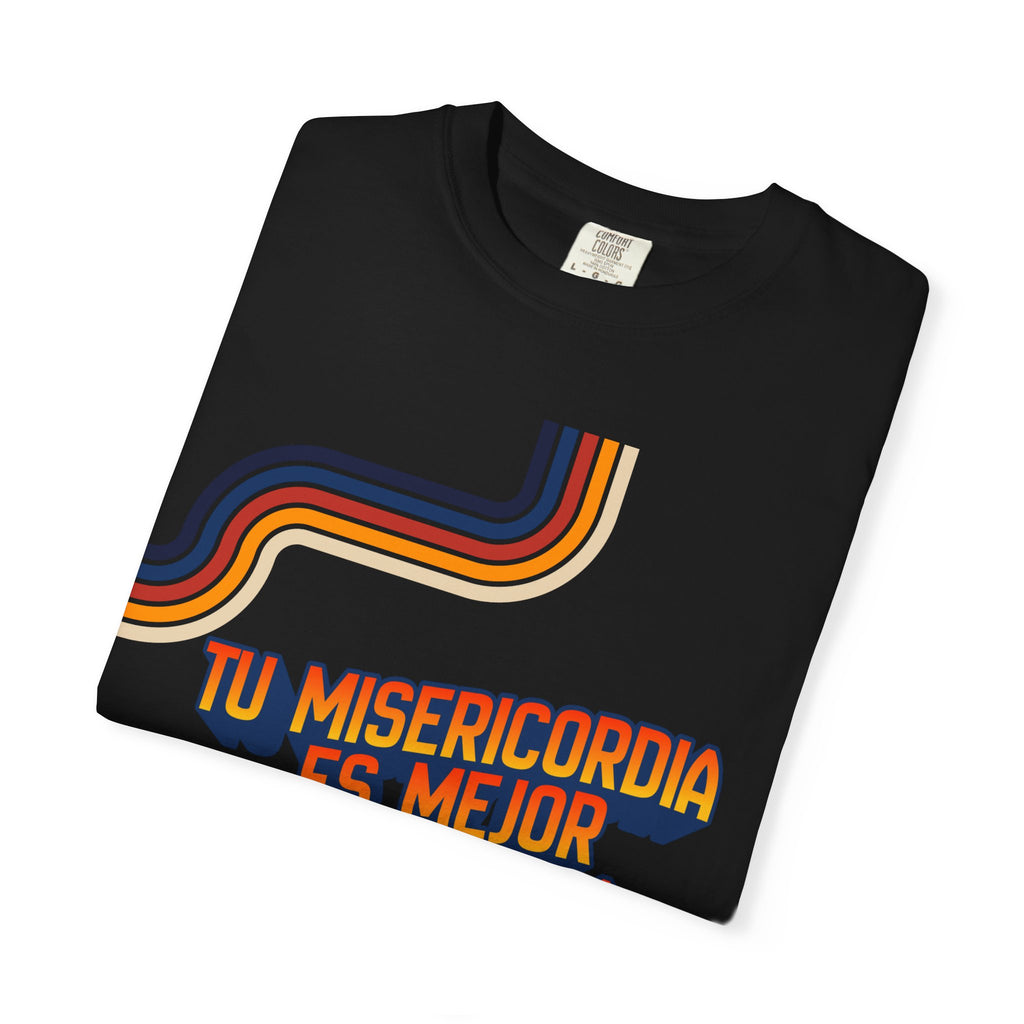 Hombres-Misericordia de Dios Sal 63:3/Lam 3:22-23— Diseño 'retro' cristiano para hombres