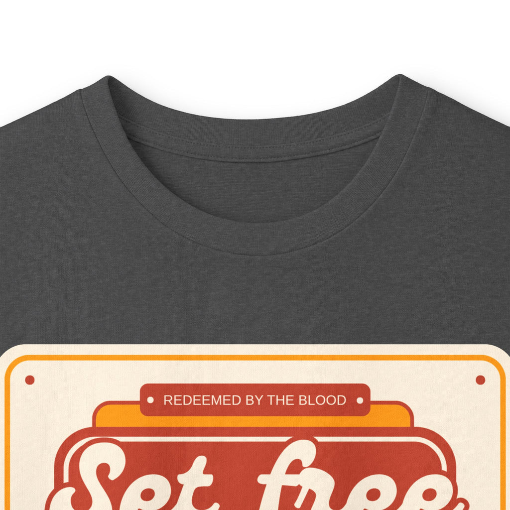 Men's 'Set free indeed' - Ultra Cotton Long Sleeve Tee