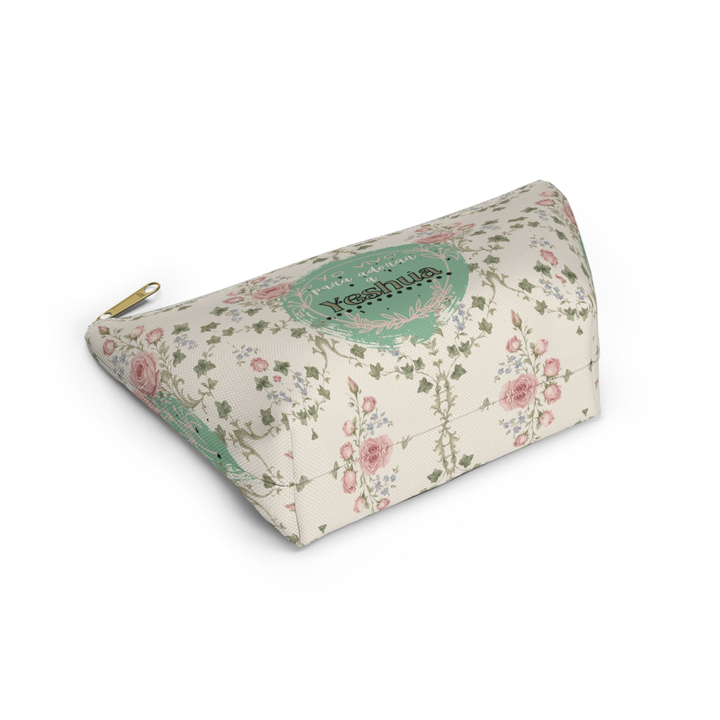 Floral 'Yo vivo para adorar Yeshua' Bolsita