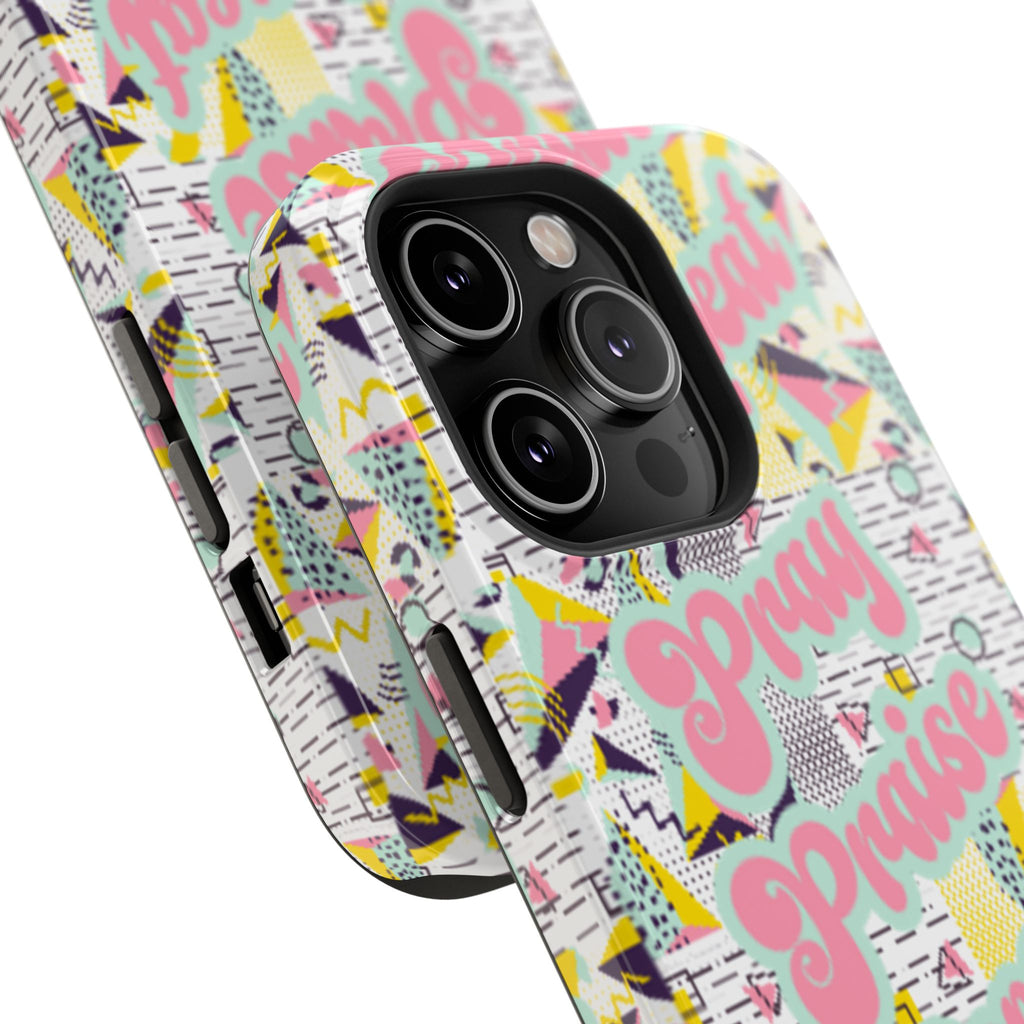 Retro Pray Praise Repeat Women's  Phone Case- Impact-Resistant Cases