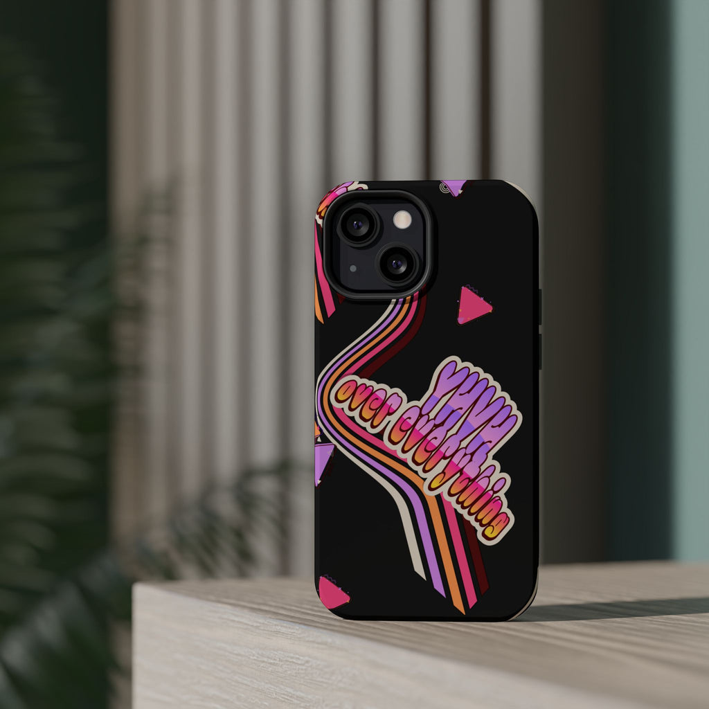 Retro 'YHVH over everything' Magnetic Phone Case — Impact-Resistant Protective Cover