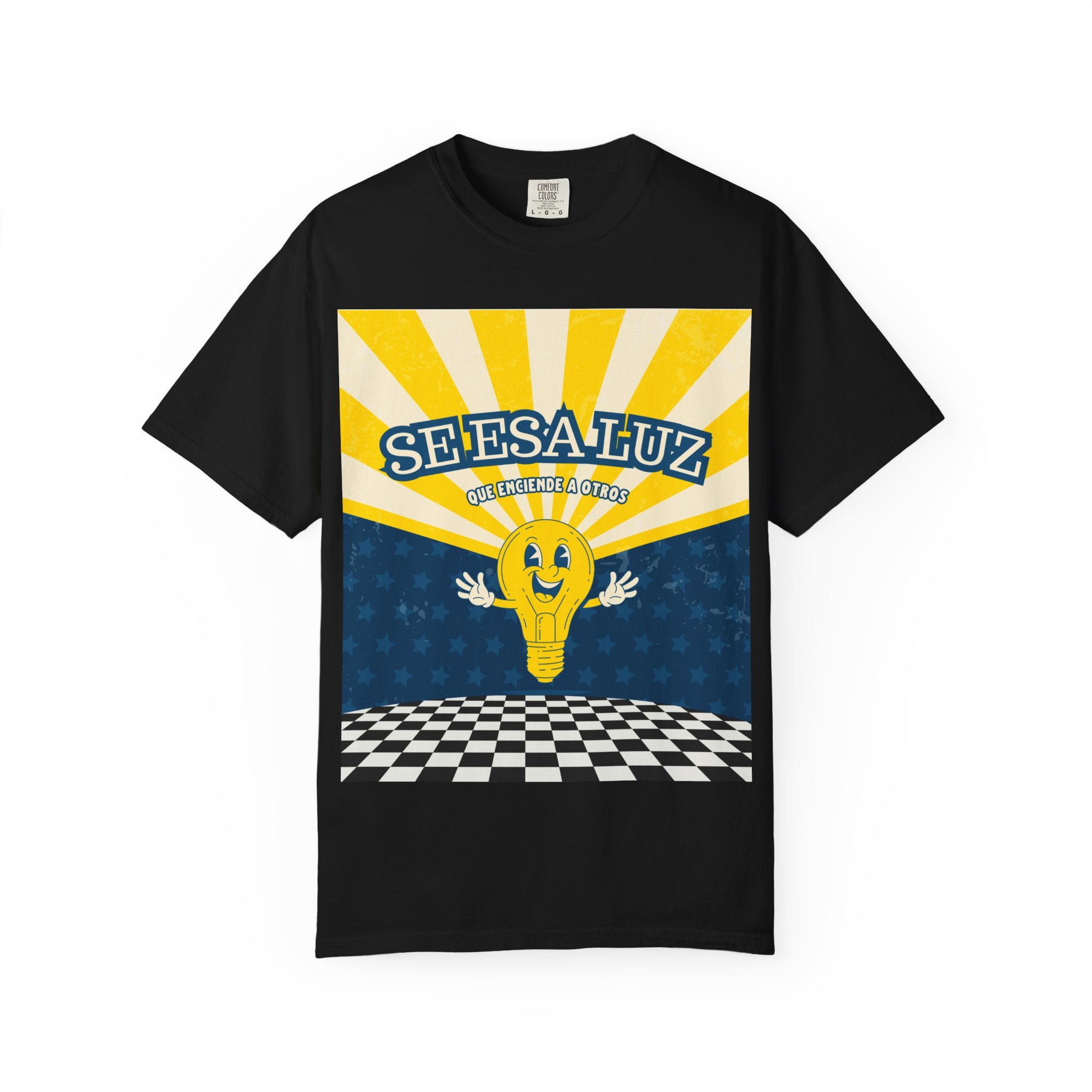 'Se esa luz que enciende a otros' Camisa para hombres — "Jesus les dijo: Yo Soy la Luz del Mundo" Juan 8:12