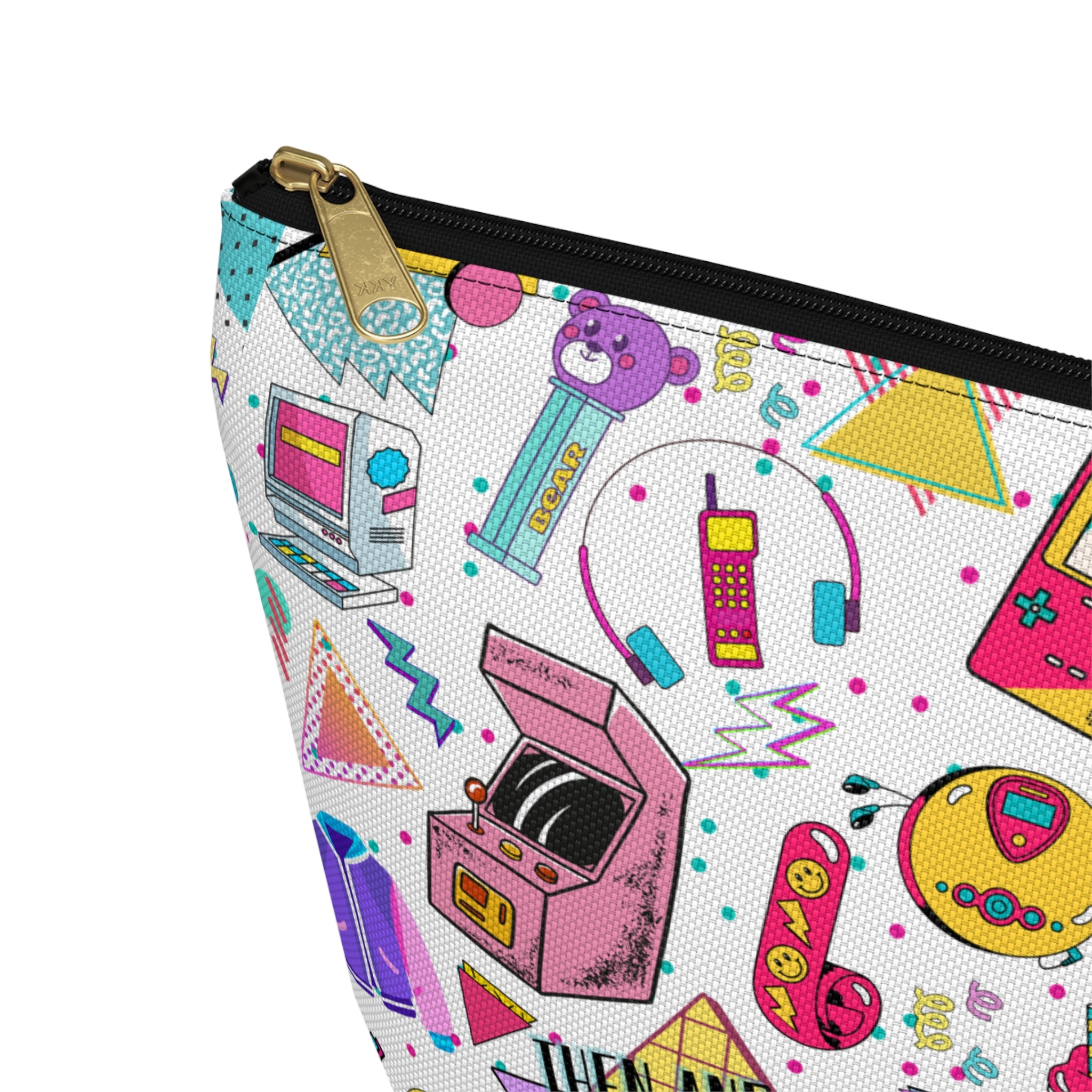 "Then and now God is good" Accessory Pouch — 80's & 90's nostalgia Graphic Bag
