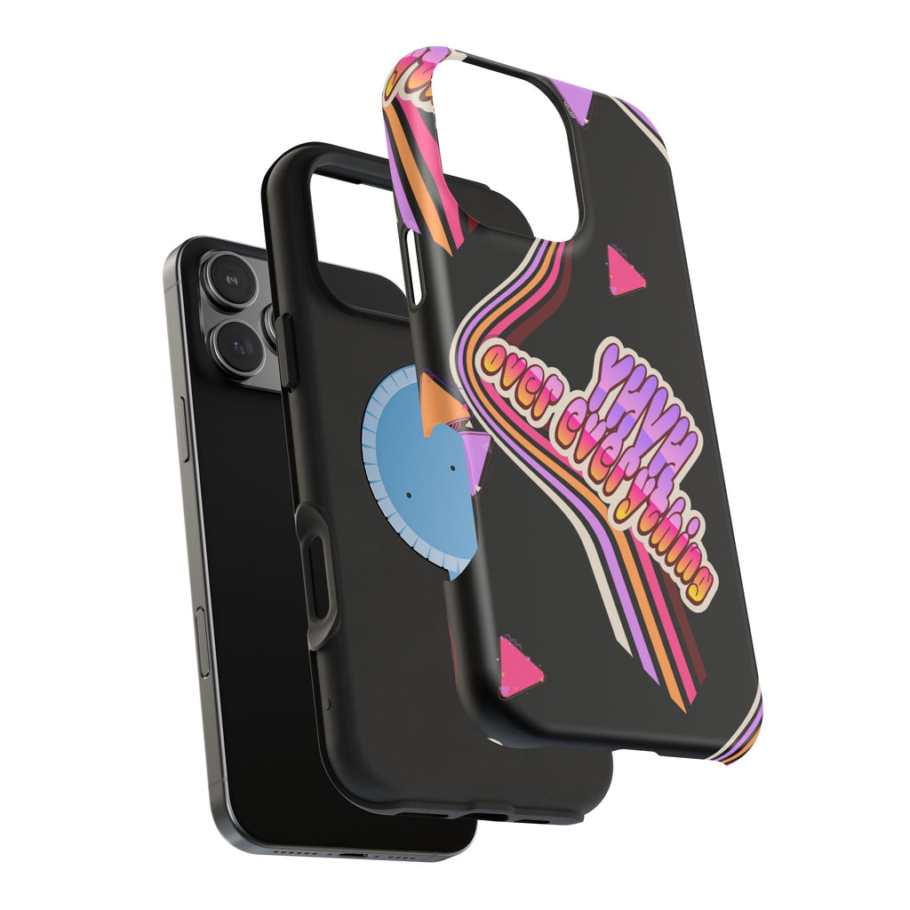 Retro 'YHVH over everything' Magnetic Phone Case — Impact-Resistant Protective Cover