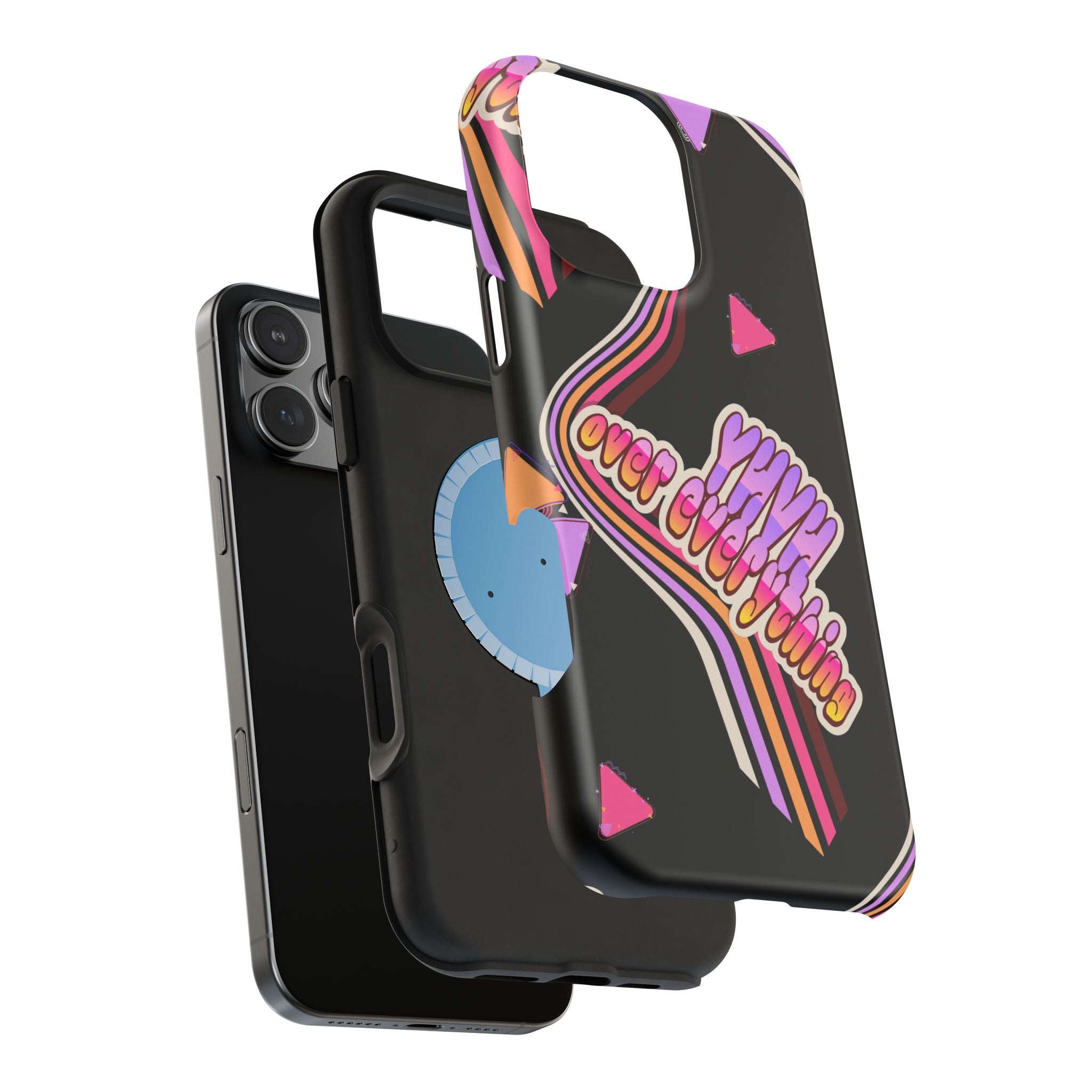 Retro 'YHVH over everything' Magnetic Phone Case — Impact-Resistant Protective Cover