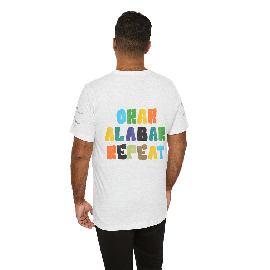 Men's Bilingual "Orar Alabar Repeat" T-Shirt – Camisa de hombres Bilingüe