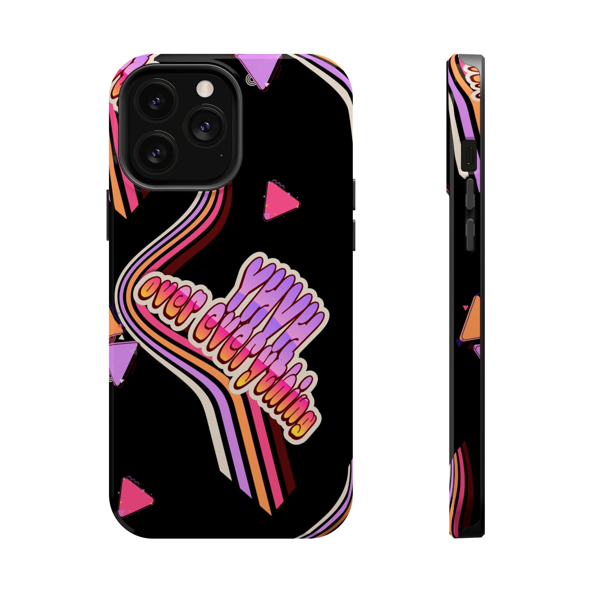 Retro 'YHVH over everything' Magnetic Phone Case — Impact-Resistant Protective Cover