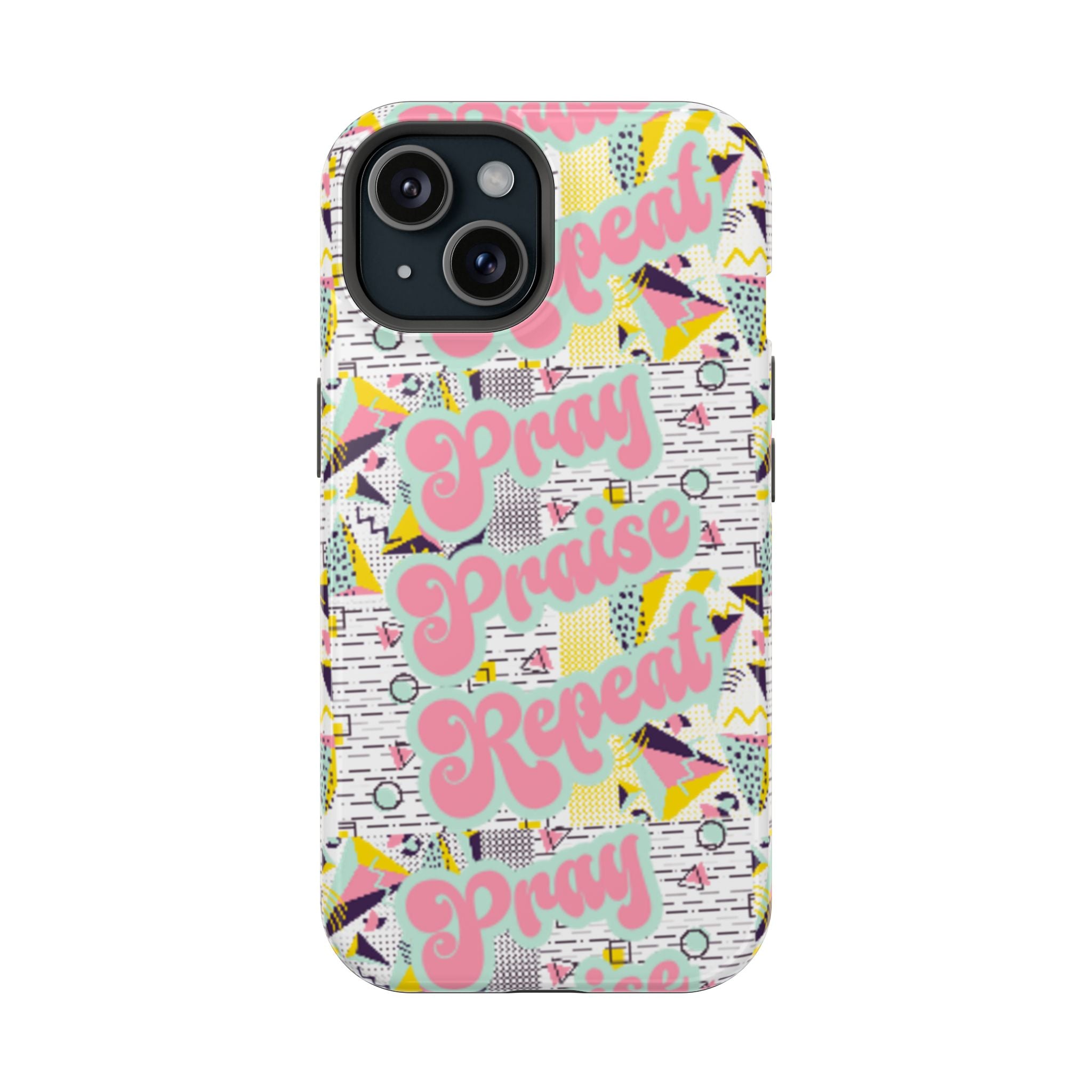 Retro Pray Praise Repeat Women's  Phone Case- Impact-Resistant Cases