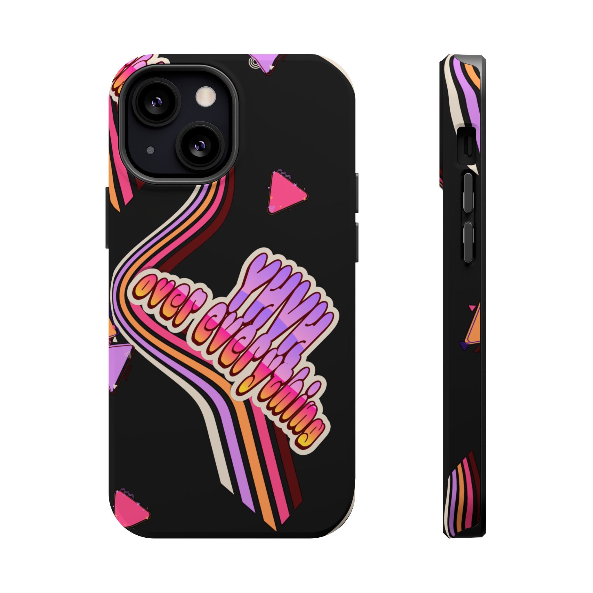 Retro 'YHVH over everything' Magnetic Phone Case — Impact-Resistant Protective Cover