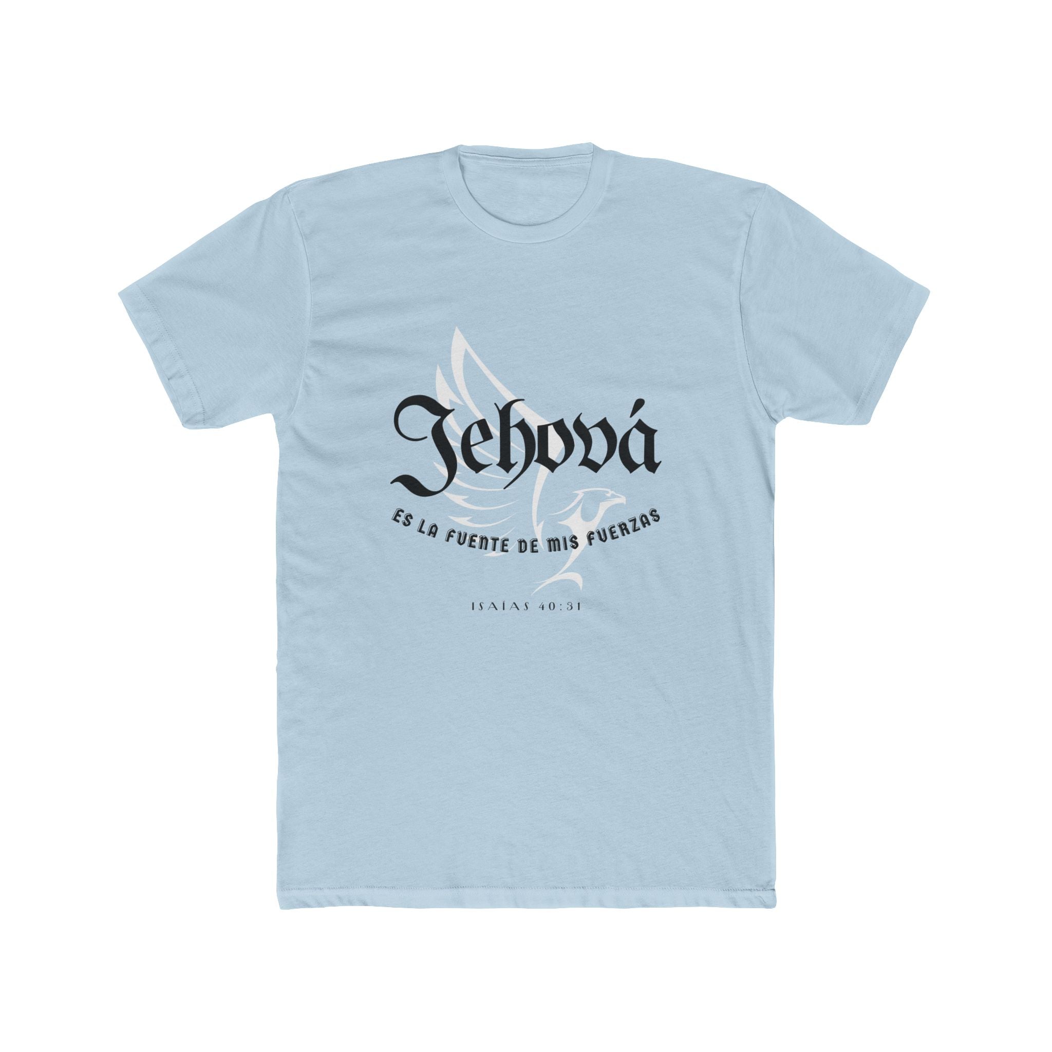Isaías 40:31 Camisa para hombres — "Jehová es la fuente de mis fuerzas" Christian Faith T‑Shirt