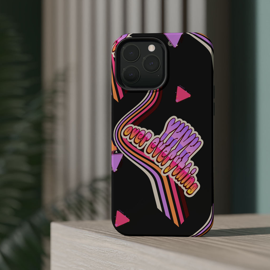 Retro 'YHVH over everything' Magnetic Phone Case — Impact-Resistant Protective Cover