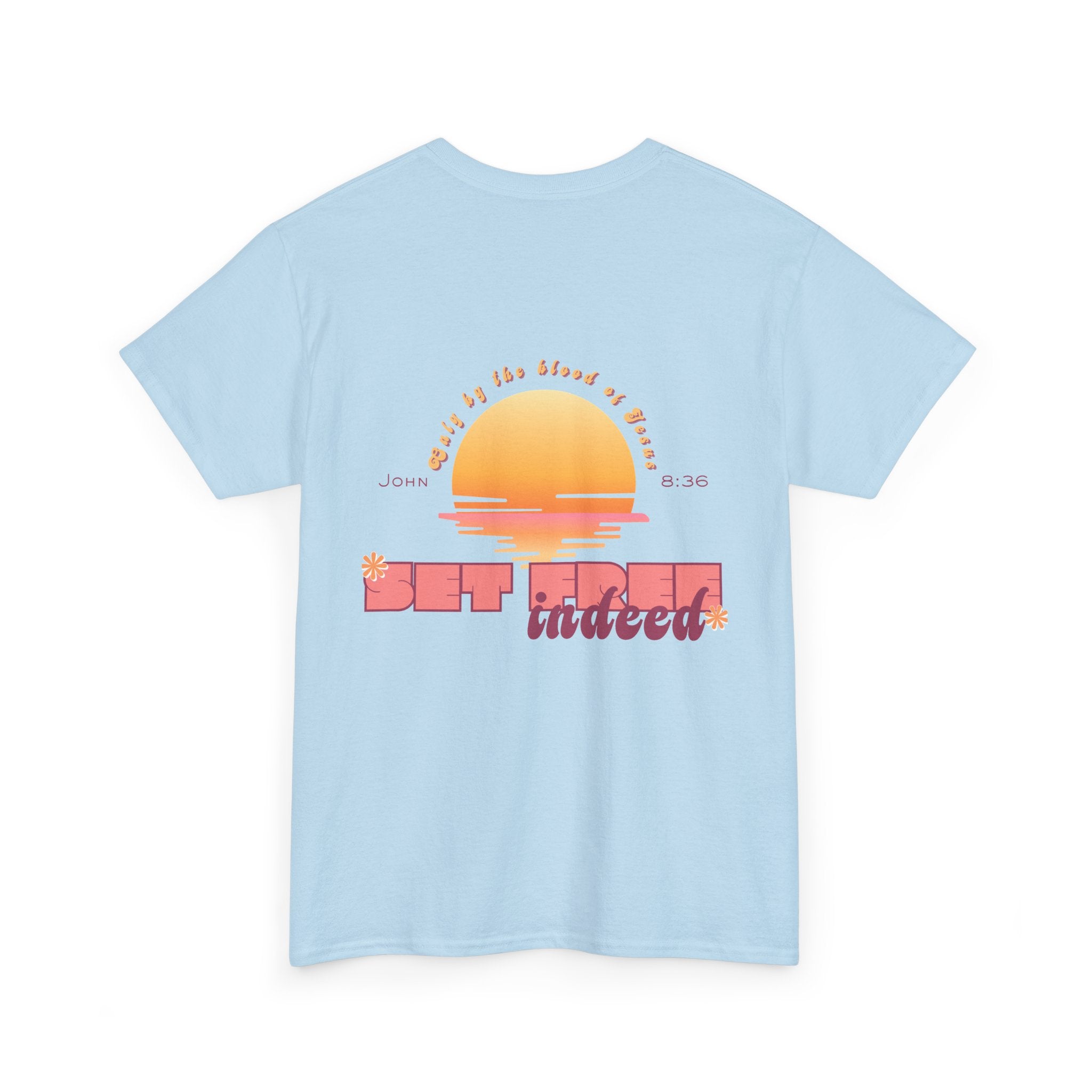Women's 'Set free indeed' John 8:36- Heavy Cotton Tee