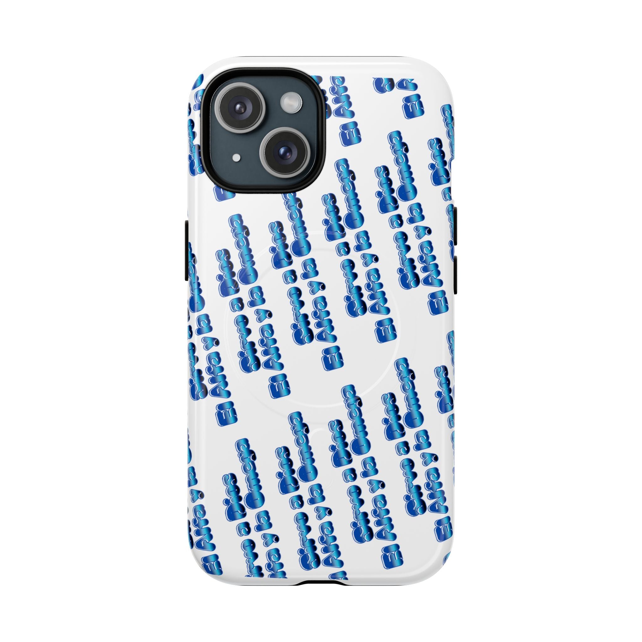 Regalo cristiano de telefono Protección Azul y blanco